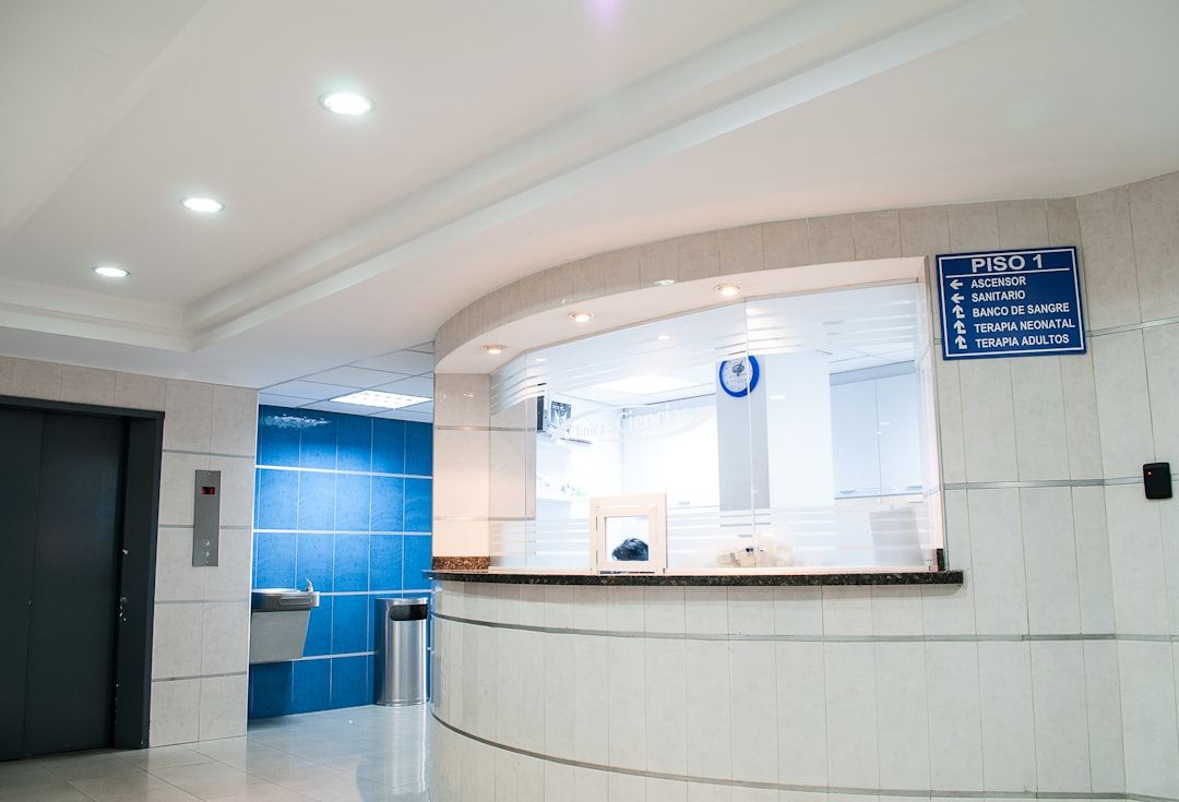 Clean medical facility reception area