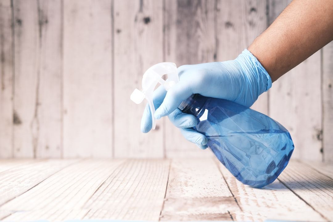 EPA-registered disinfectant applied with proper technique